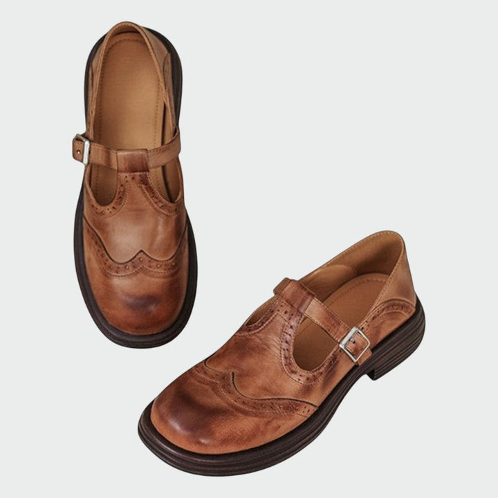 Alma – Pantofi Mary Jane din piele elegantă