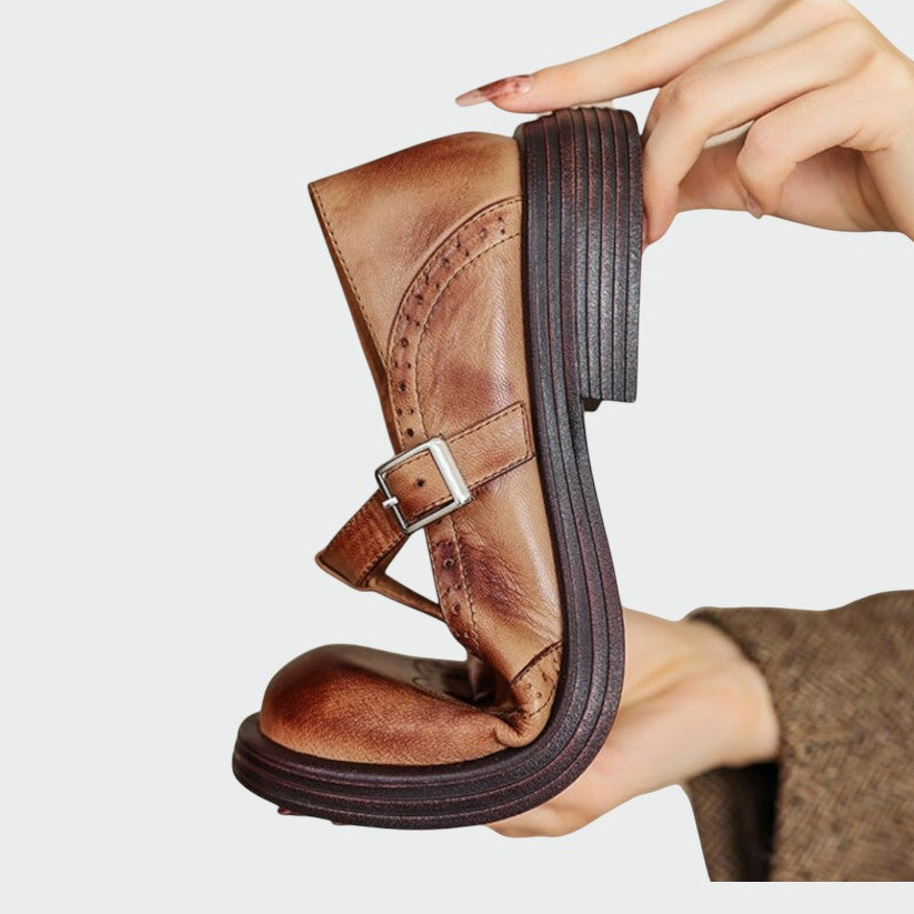 Alma – Pantofi Mary Jane din piele elegantă