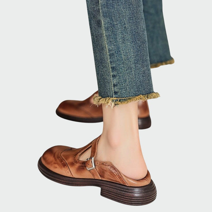 Alma – Pantofi Mary Jane din piele elegantă