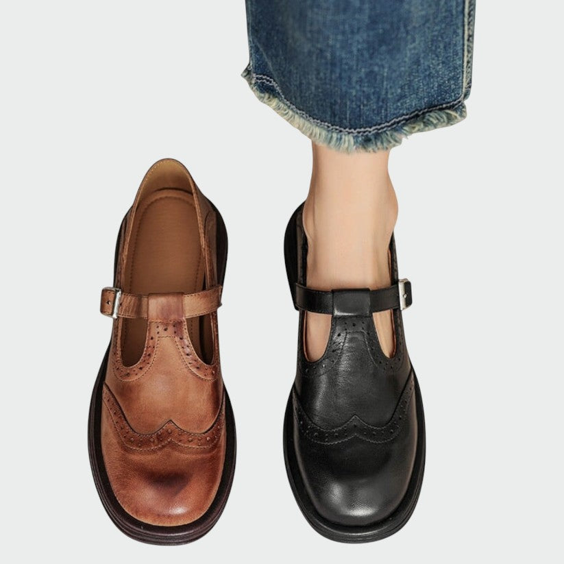 Alma – Pantofi Mary Jane din piele elegantă
