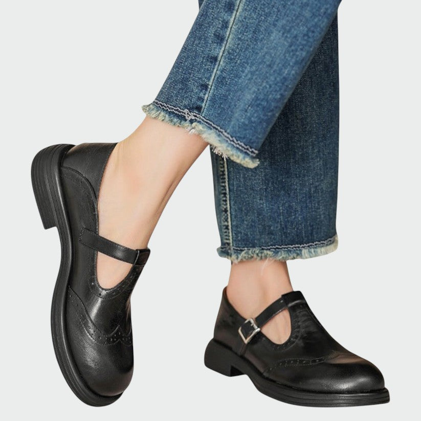 Alma – Pantofi Mary Jane din piele elegantă