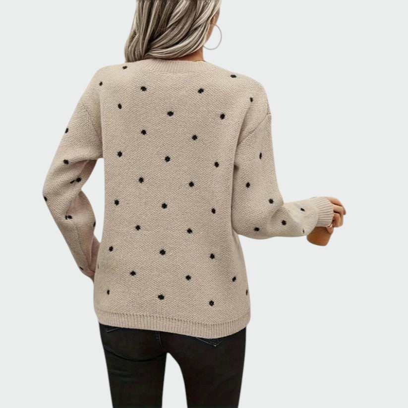 Alma – Pulover tricotat cu buline