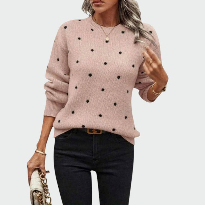 Alma – Pulover tricotat cu buline