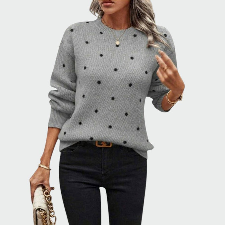 Alma – Pulover tricotat cu buline