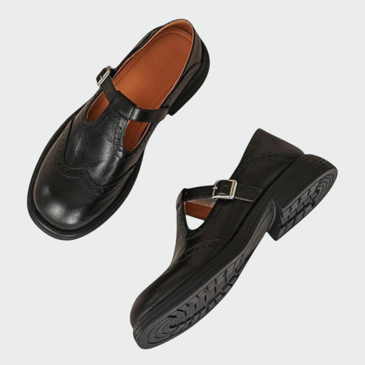 Alma – Pantofi Mary Jane din piele elegantă