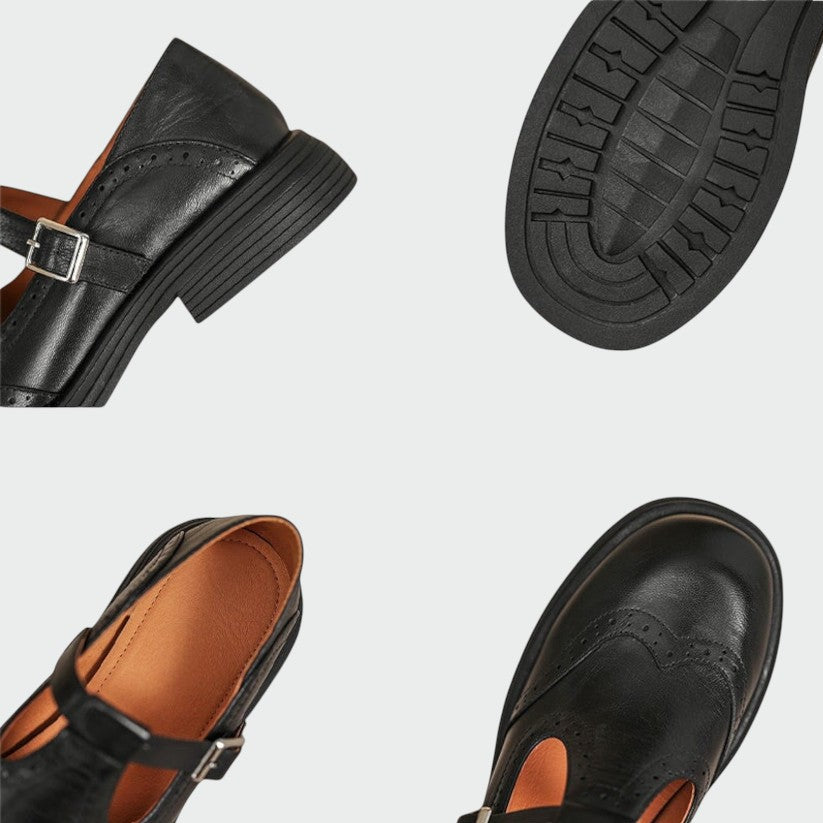 Alma – Pantofi Mary Jane din piele elegantă