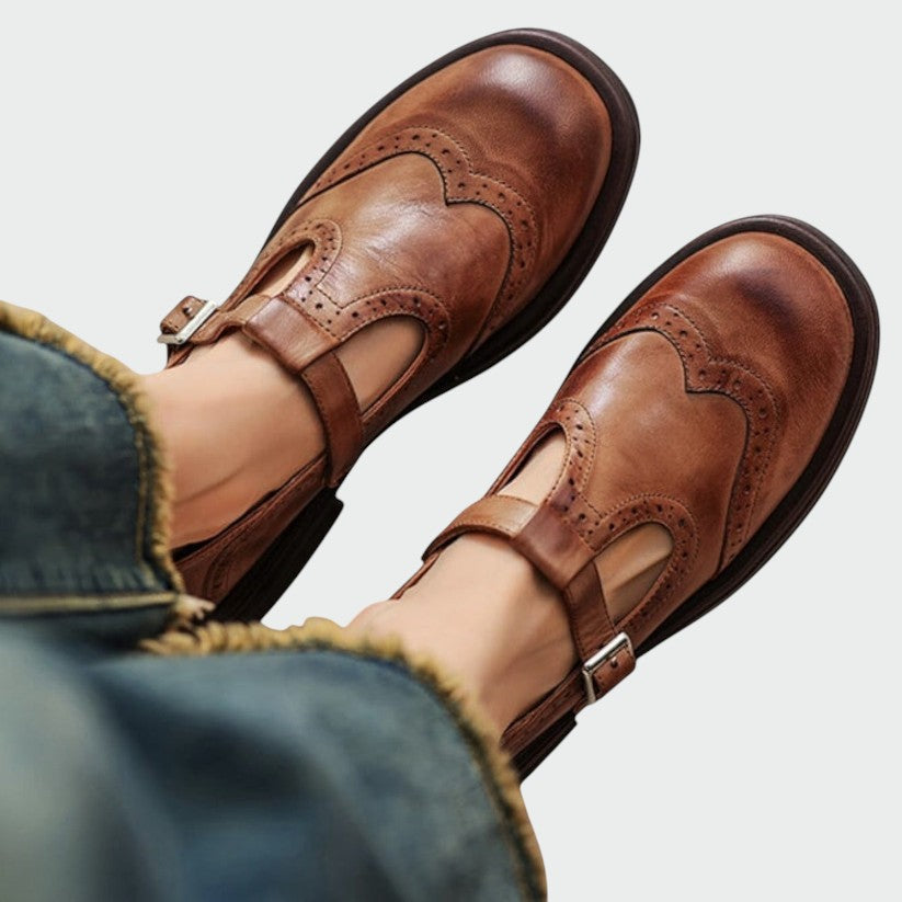 Alma – Pantofi Mary Jane din piele elegantă
