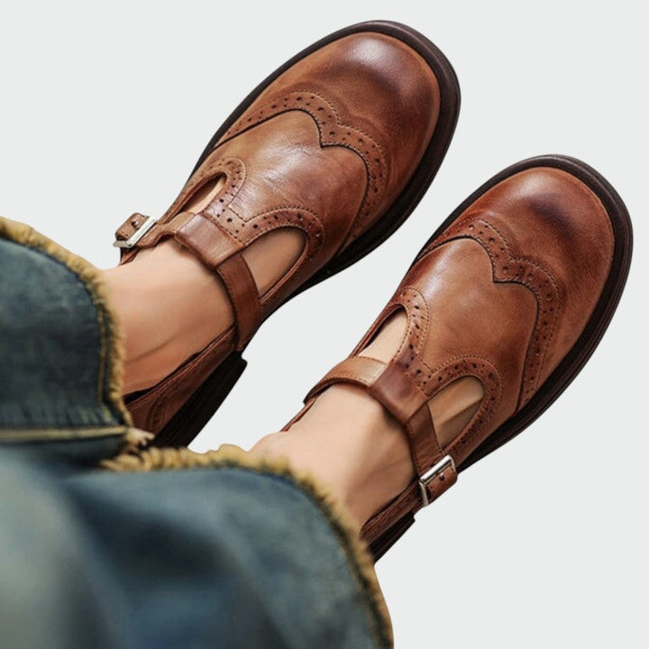 Alma – Pantofi Mary Jane din piele elegantă