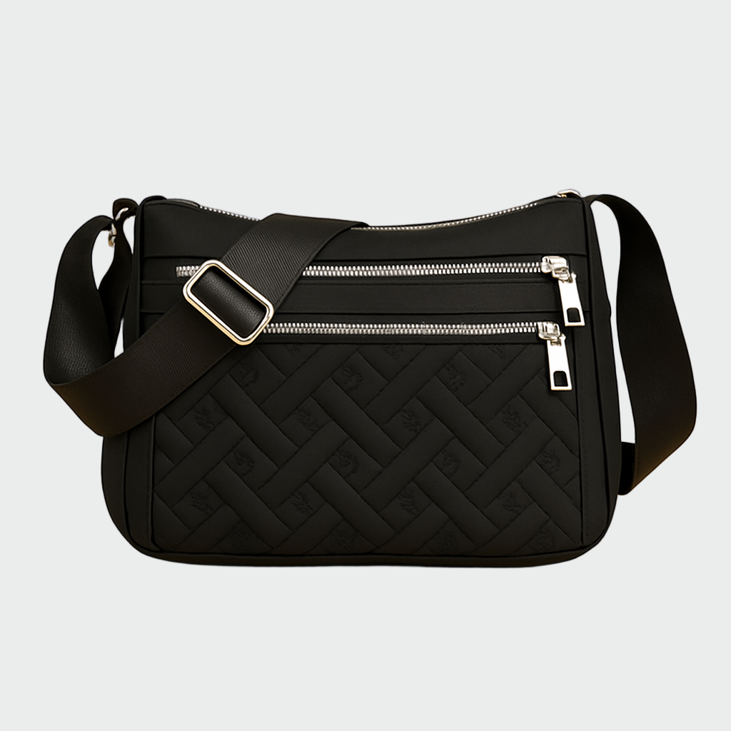 Elegant nylon skuldertaske