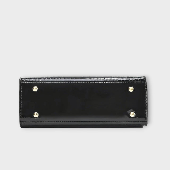 Skinnende Håndlavet Croco Taske