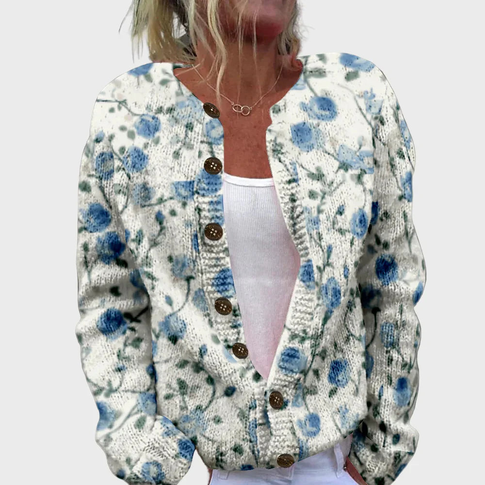 Elegant Strikvest med Mønster