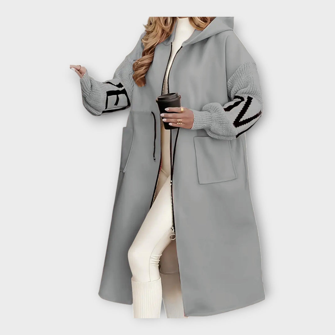 Palton Elegant cu Detalii Moderne