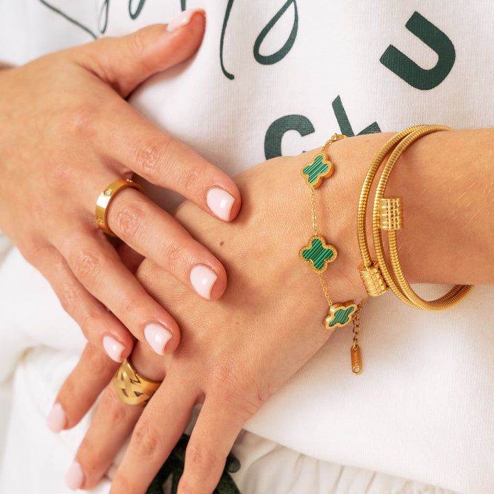 Twister Guld Armbånd