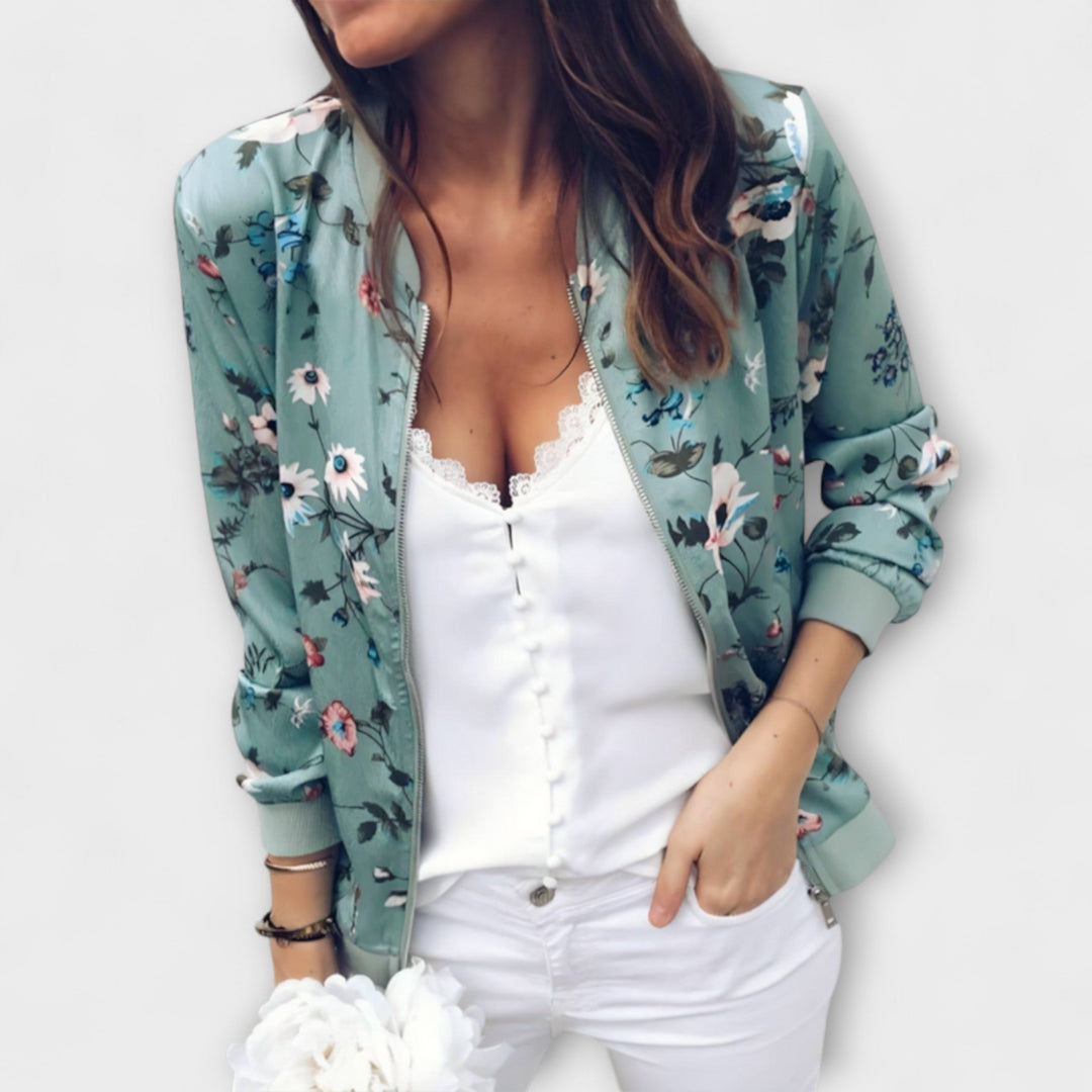 Kaelin - Jachetă Bomber Elegantă cu Flori