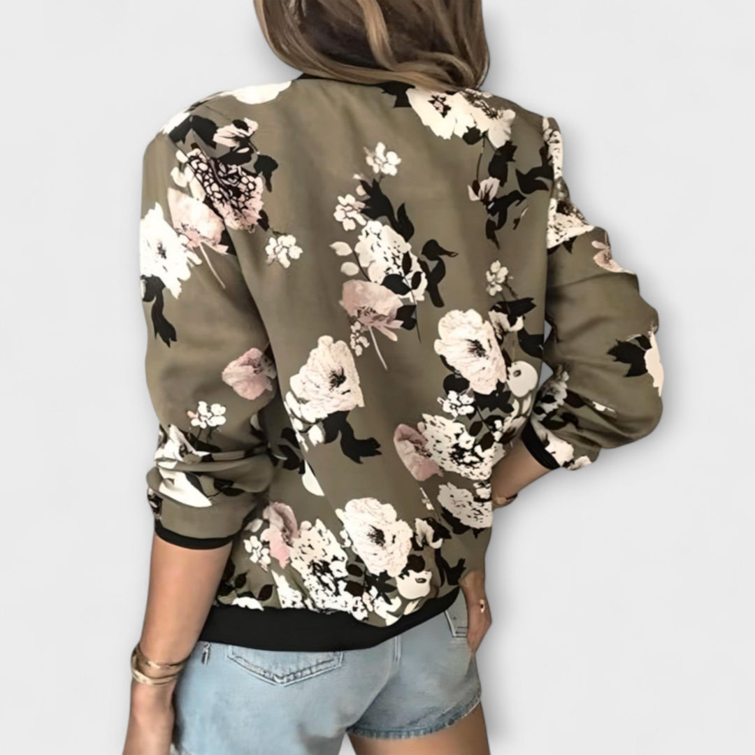 Kaelin - Jachetă Bomber Elegantă cu Flori