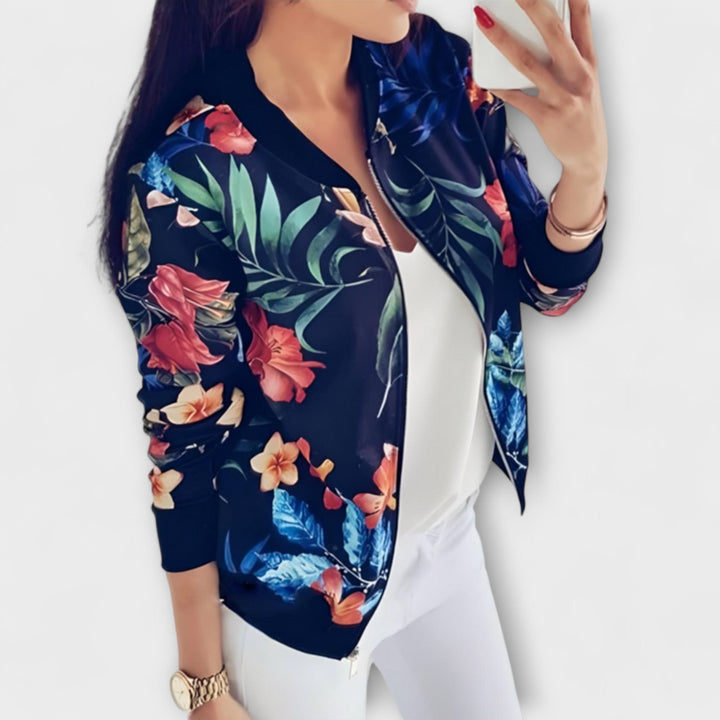 Kaelin - Jachetă Bomber Elegantă cu Flori